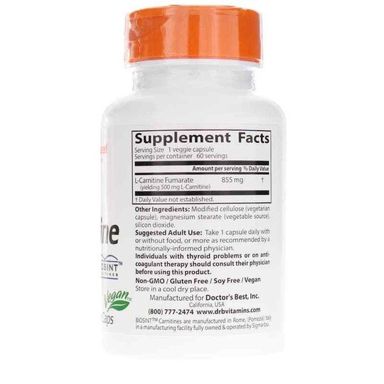L-Carnitine Fumarate 855 Mg, DRB